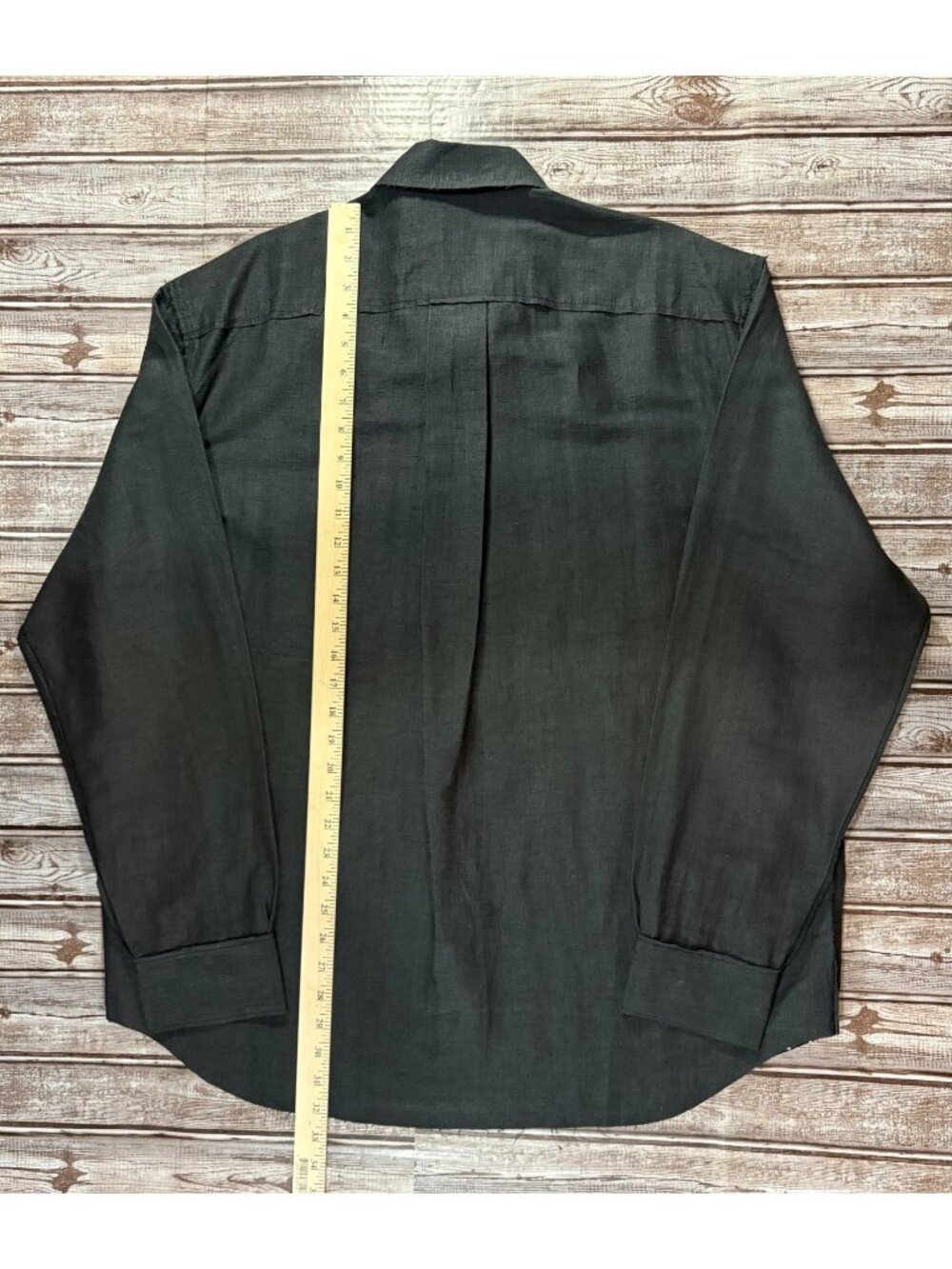 Outlier Injex Injected Linen shirt size 2XL color black brand New made in Portug - Picture 3 of 6